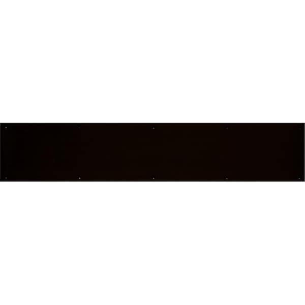 Brass Accents 6 in. x 30 in. Kick Plate Dark Bronze Aluminum Magnetic Mount A09-P0630-DBMAG - main